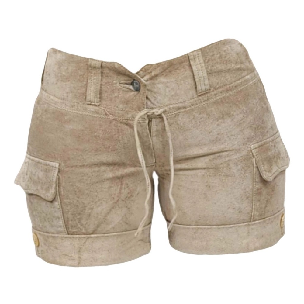 June Suede Tan Cargo Shorts